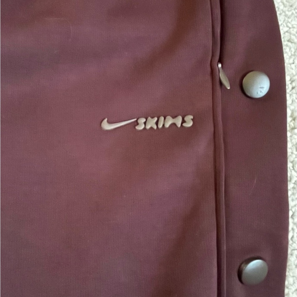 NWOT NIKE x SKIMS Women’s Matte Tricot Side Snap Pant-Currant- S (Oversized) - Picture 3 of 7